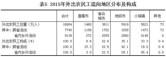 2015年農民工監測調查報告(圖6)